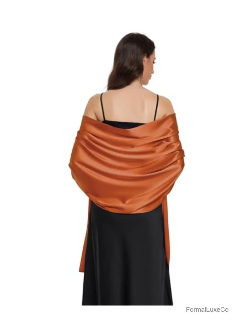Satin Shawl Wrap for Evening Dresses Wedding Formal Scarf